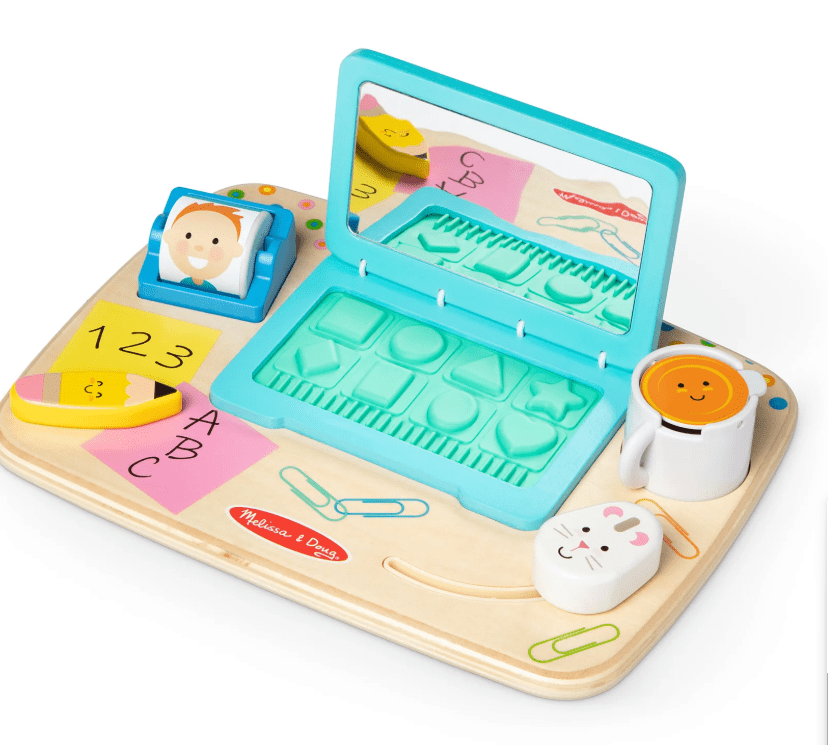 Wooden Work & Play Desktop Activity Board